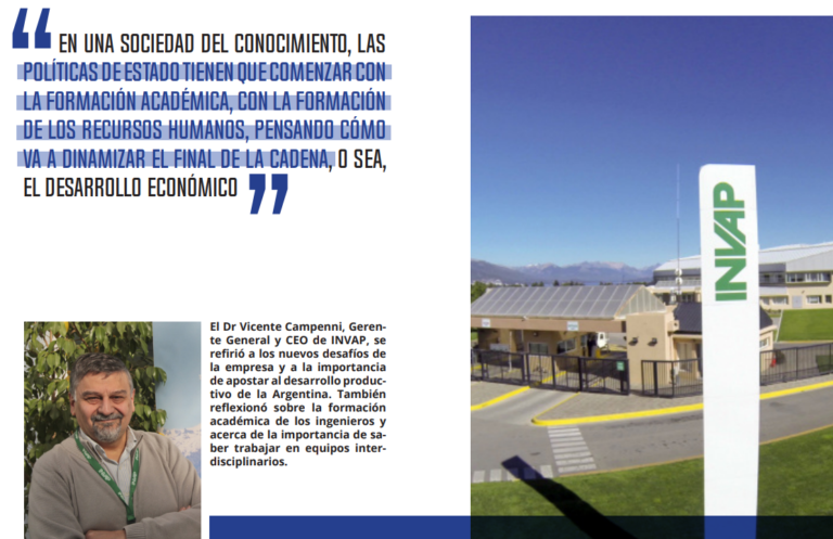 Lee más sobre el artículo Entrevista al Dr. Vicente Campenni (INVAP)
