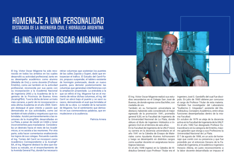 Lee más sobre el artículo Homenaje al Ing. Victor Oscar Miganne