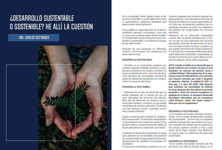 Lee más sobre el artículo ¿Desarollo sustentable o sostenible? He allí la cuestión